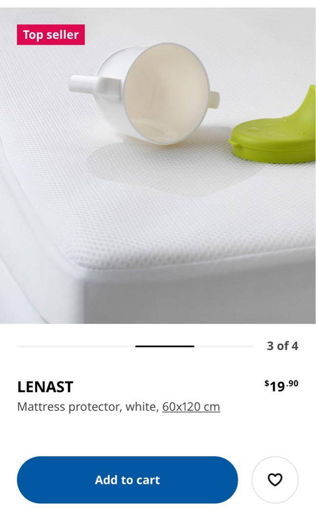 Ikea Lenast Baby mattress protector Babies Kids Baby Nursery Kids Furniture Cots Cribs on Carousell
