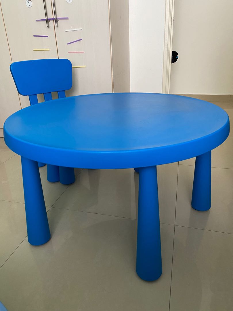 Ikea plastic deals kids table
