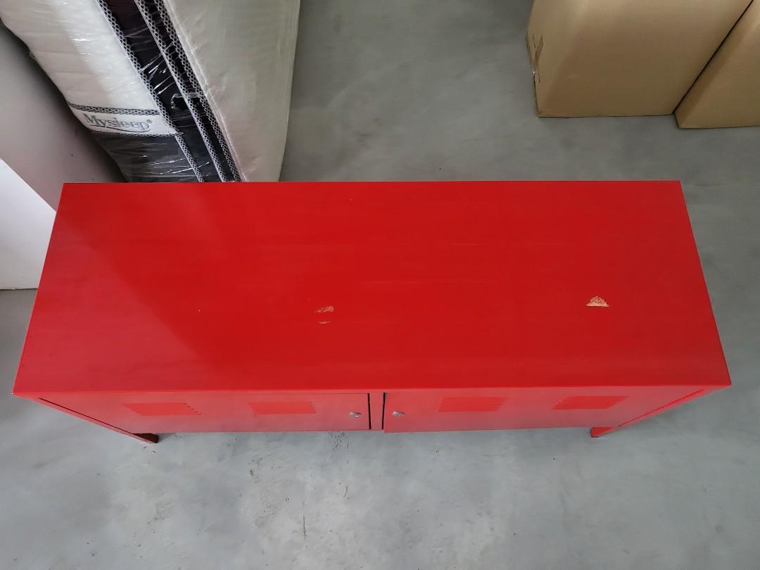 IKEA red metal Furniture & Home Living, Furniture, Shelves