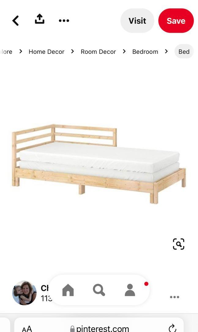 Ikea tarva pull out day bed include two matress, Furniture & Home