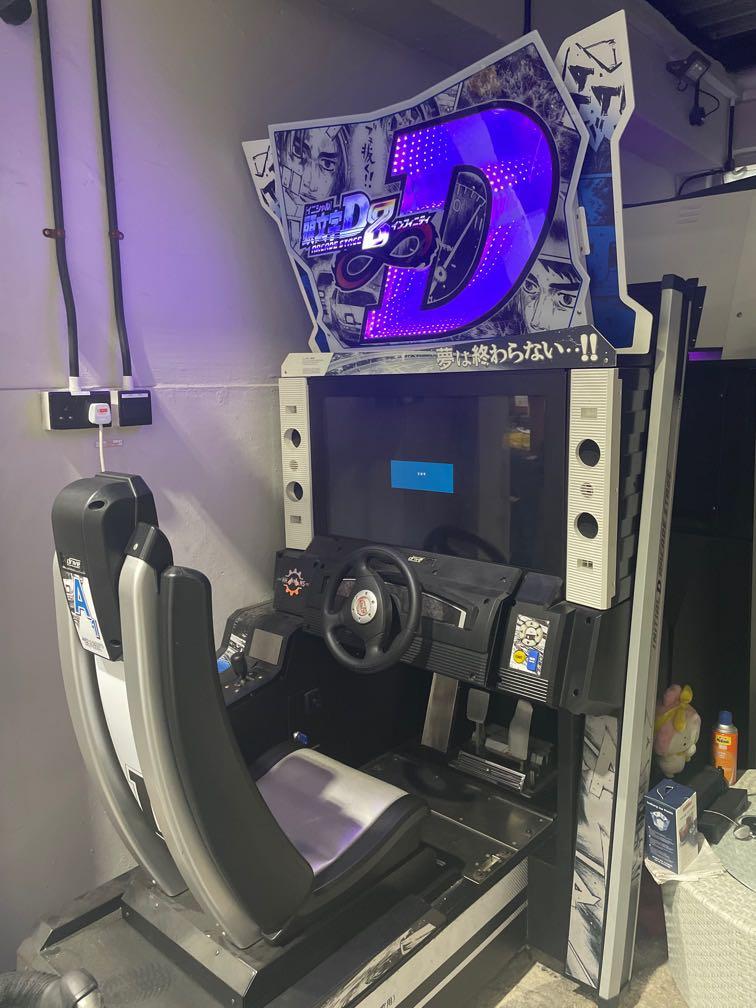 Initial D Infinity arcade machine (Category: Interactive Toys) located in Singapore. Submitted by drakyy (Listing ID 1135156818, Image 1). Description: Selling 2 preloved collectables due to space constraints. Initial D Infinity arcade machines for sale. Can connect both together as multiplayer. Buyer has to arrange own transport. Price slightly nego for serious buyers .