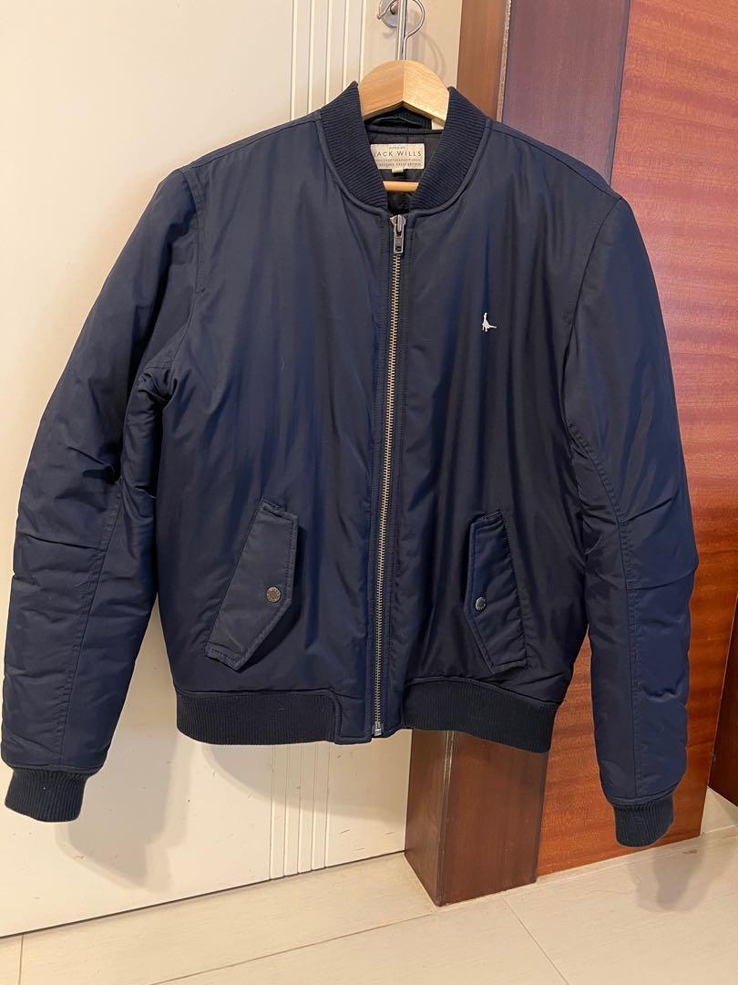 Jack Wills Bomber Jacket in Blue Navy