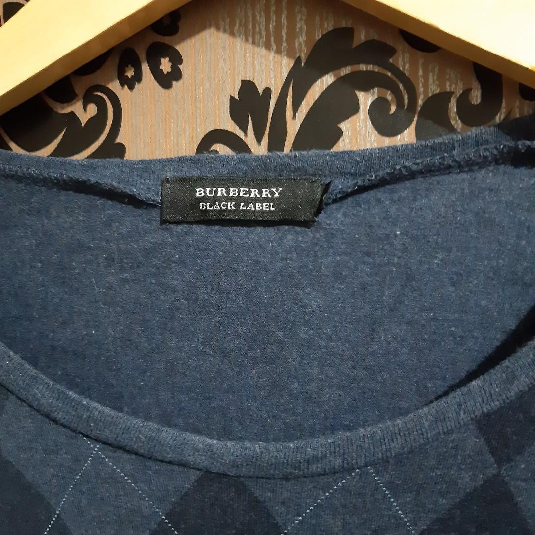 kaos burberry long slevee / tshirt burberry lengan panjang