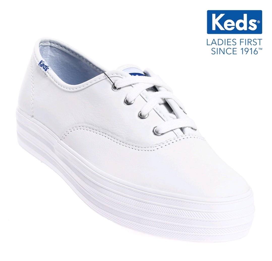 triple decker leather keds