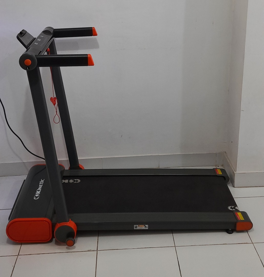 Kinetic Motorized Treadmill 0.8 HP Grey Orange