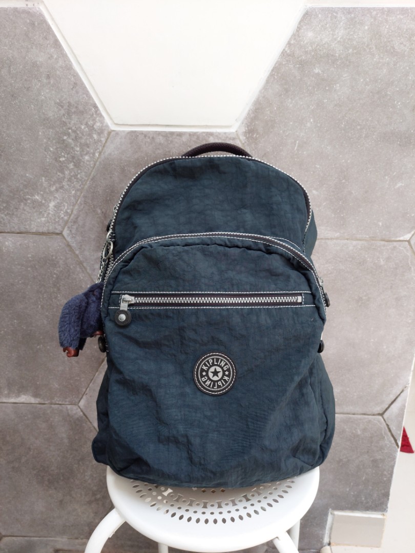 kipling navy backpack