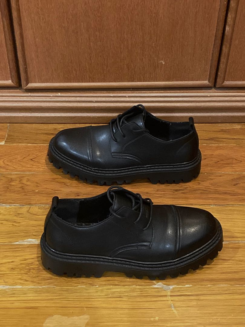 Korean Leather Formal Derby Shoes, Men 