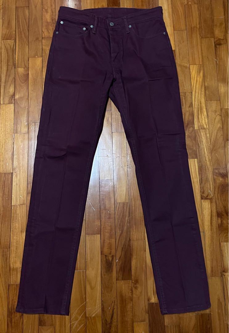 Burgundy levi shop jeans
