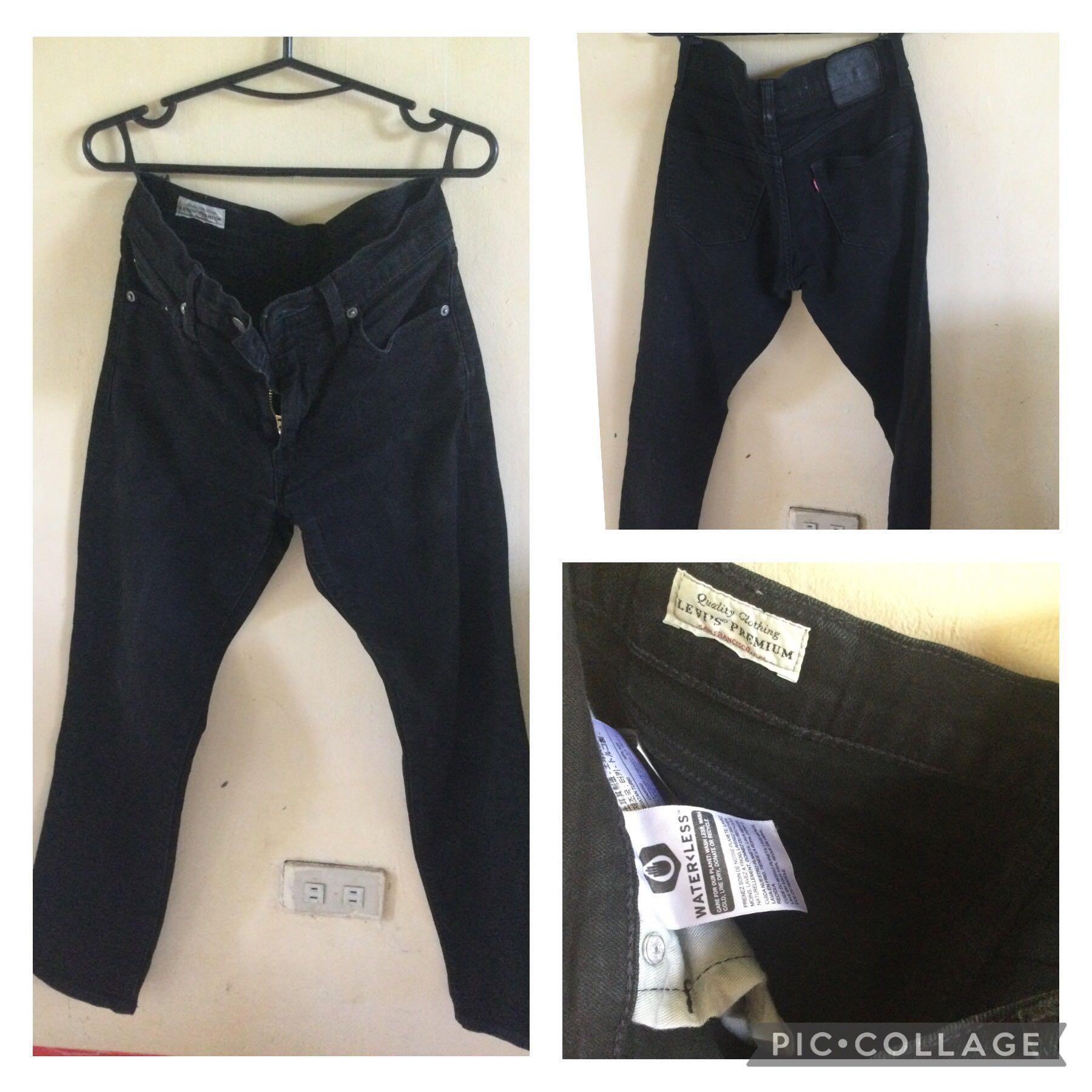 Levis black premium slim fit jeans, Men 