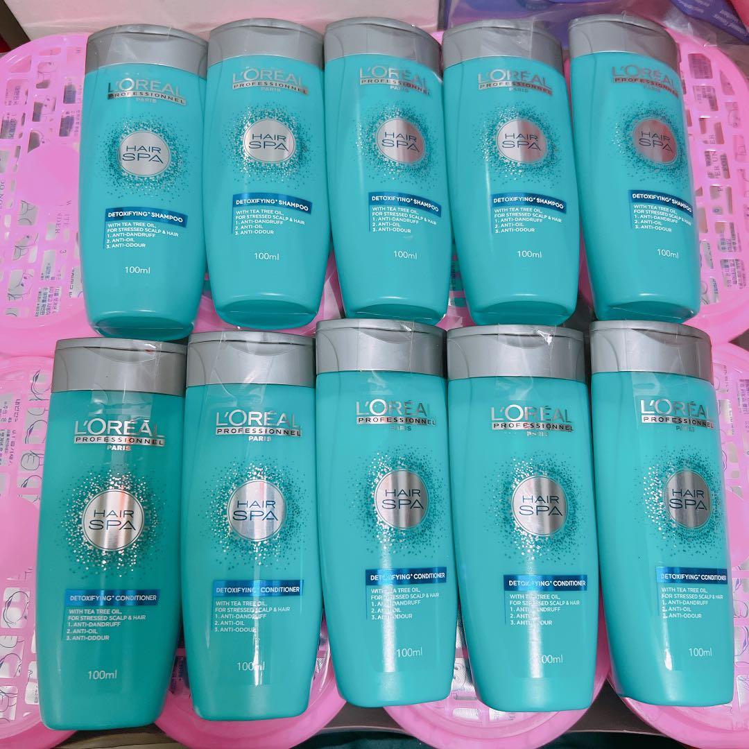 BN Loreal Hair Spa Detoxifying Shampoo and conditioner Travel Size 100ml, Beauty & Personal Care, Hair on Carousell BN Loreal Hair Spa Detoxifying Shampoo and conditioner Travel Size 100ml, Beauty & Personal Care, Hair on Carousell