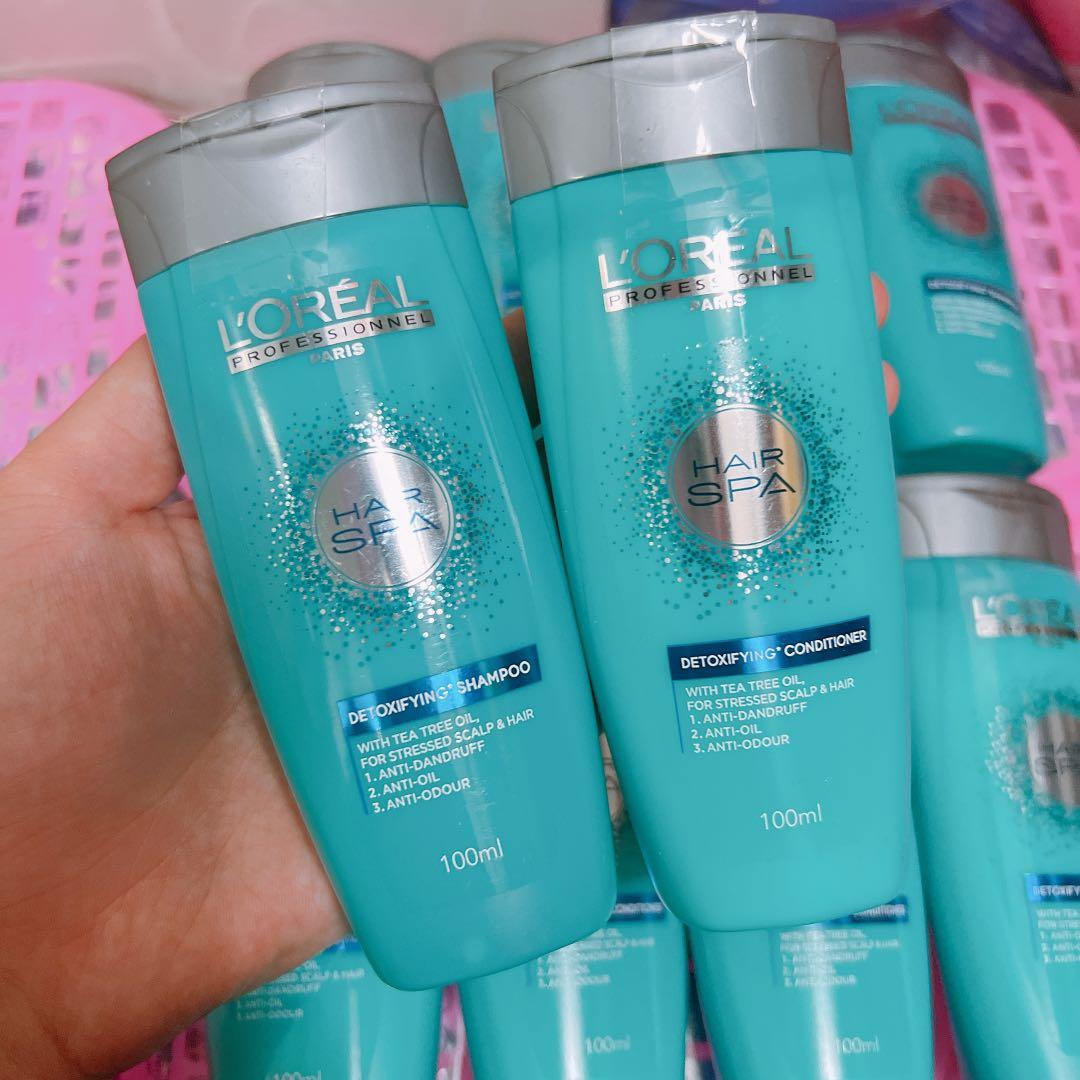 BN Loreal Hair Spa Detoxifying Shampoo and conditioner Travel Size 100ml, Beauty & Personal Care, Hair on Carousell BN Loreal Hair Spa Detoxifying Shampoo and conditioner Travel Size 100ml, Beauty & Personal Care, Hair on Carousell