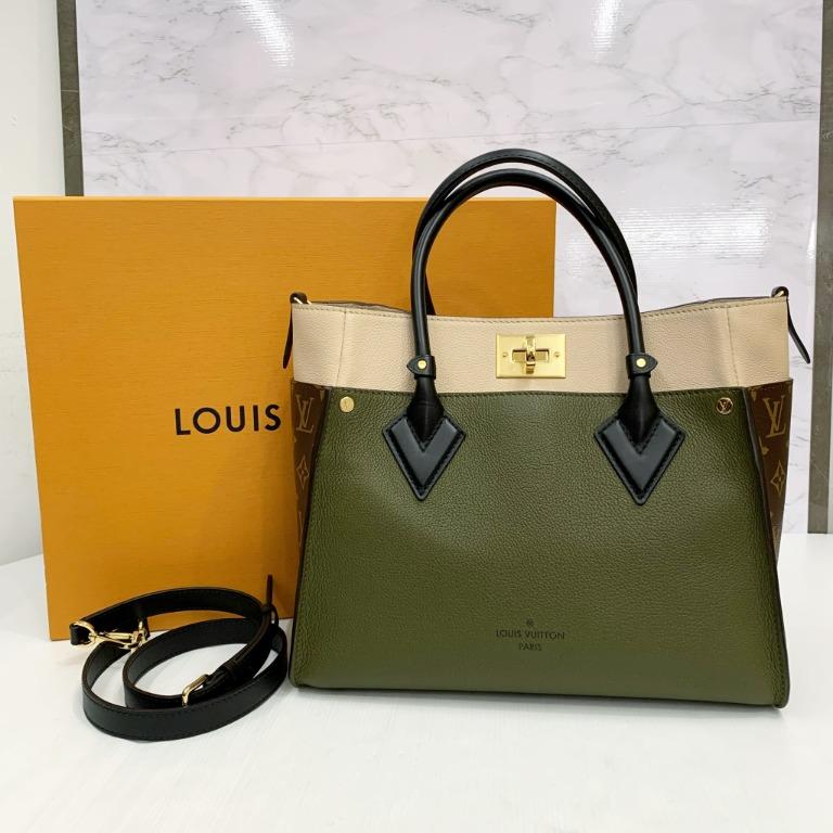 Auth Louis Vuitton 2way Bag On My Side MM M55302 Laurier