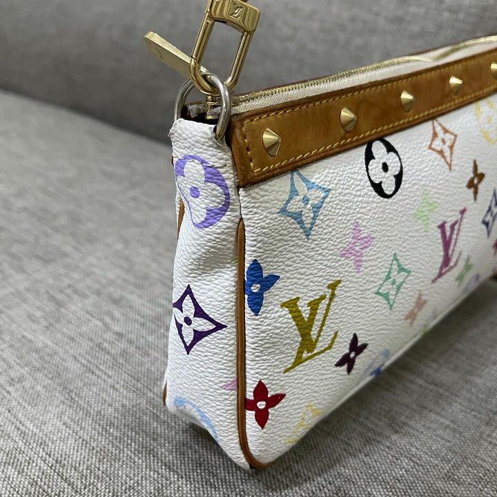 Louis Vuitton Multicolor Takashi Murakami Pochette, Luxury, Bags & Wallets  on Carousell