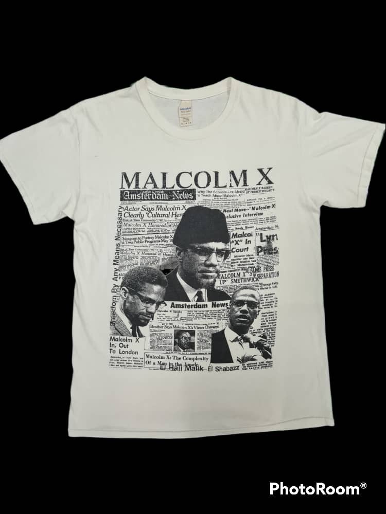 Malcolm X newspaper, Men's Fashion, Tops & Sets, Tshirts & Polo Shirts ...