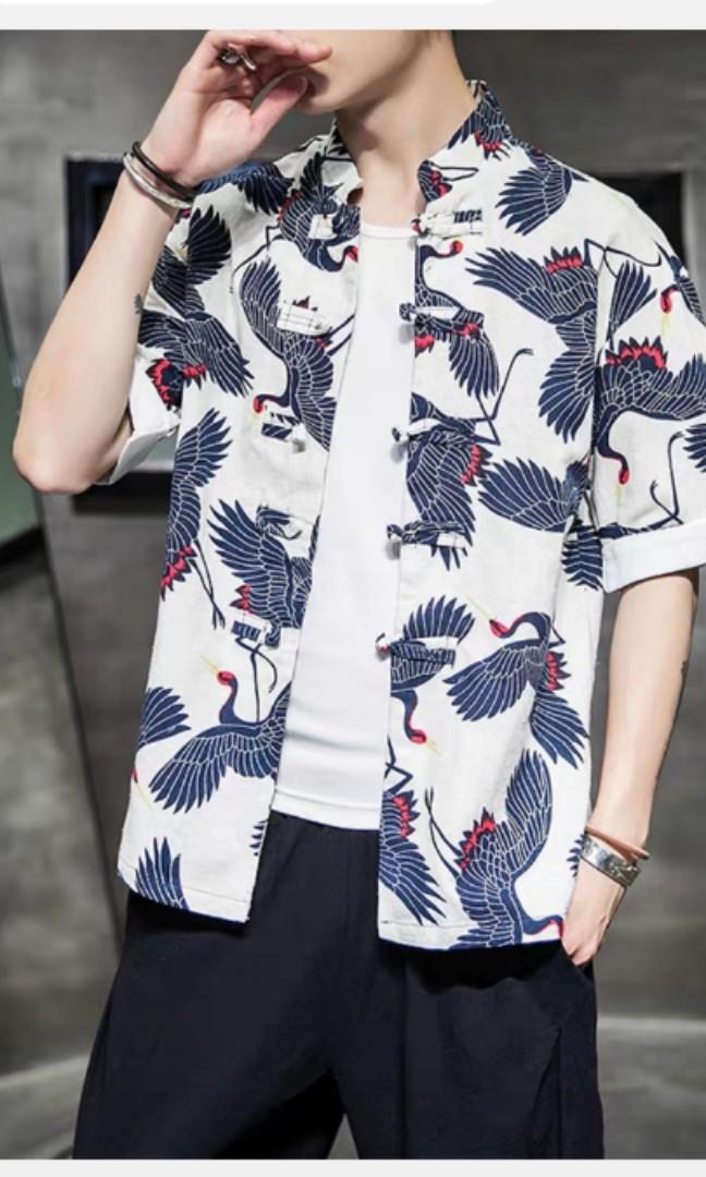 Chinese collar shirt design sale