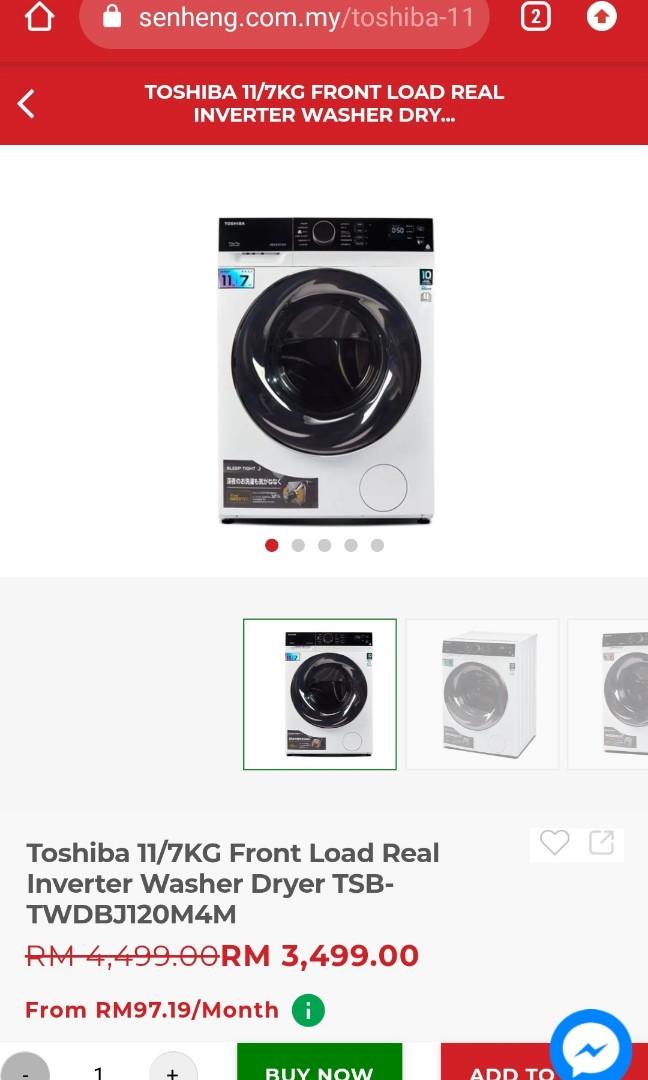 Mesin basuh dan dryer murah !! Jimat elektrik, TV & Home Appliances