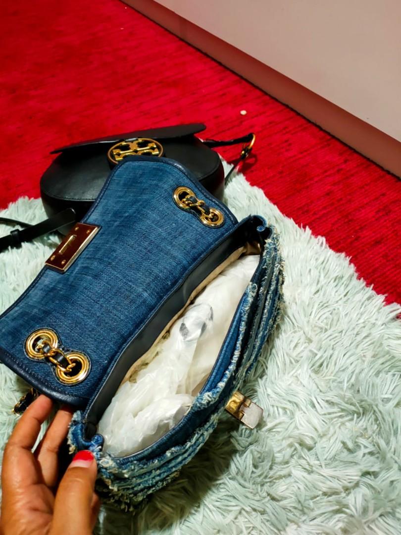 Michael kors sales blue denim purse