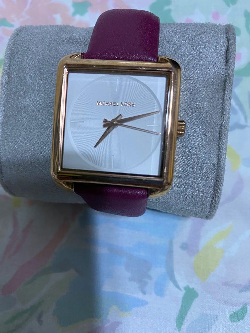 MK Michael Kors Lake Leather Watch Women s Fashion Watches