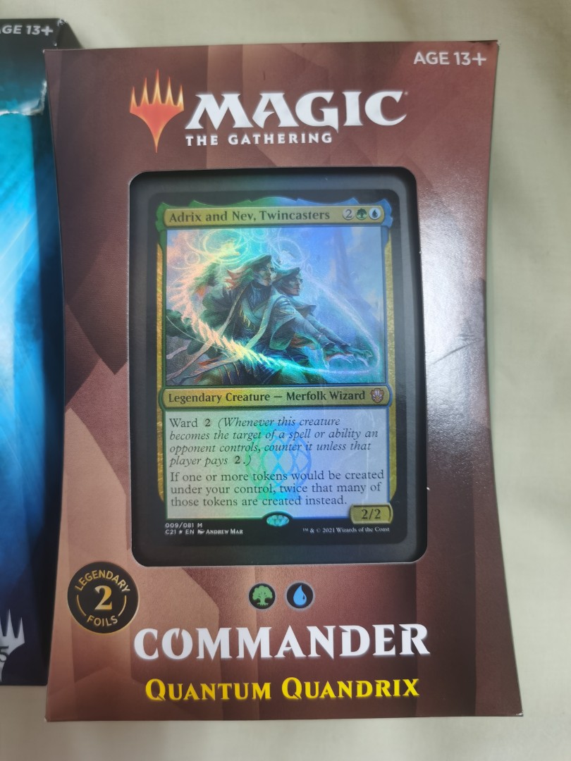 Mtg Quantum Quandrix magic the gathering Commander precon deck card, Hobbies & Toys, Toys