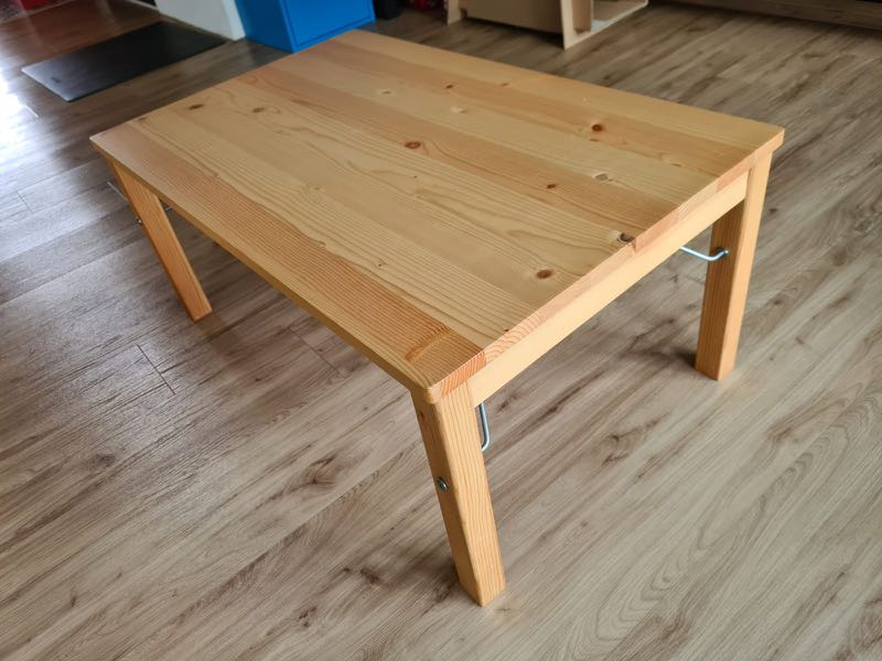 Muji Pine Folding Low table, Furniture & Home Living, Furniture, Tables