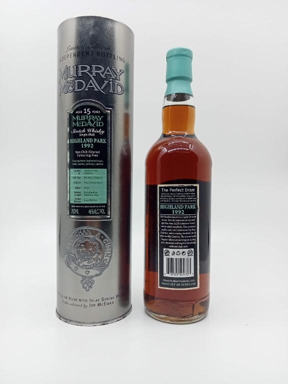 Murray McDavid (MMD) Highland Park 1992 15yo (Bourbon / Yves Cuilleron ...