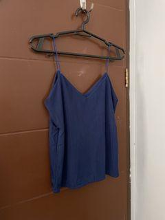Navy blue sleeveless top
