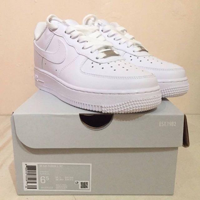 nike air force 1 low white size 7