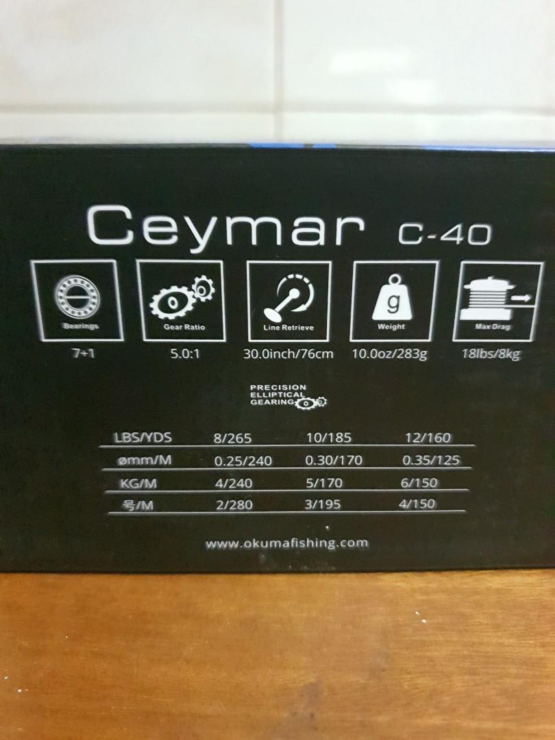 OKUMA Ceymar C-40., Sports Equipment, Fishing on Carousell