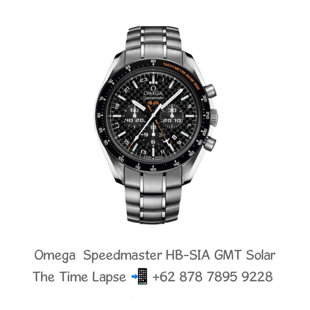 Omega Speedmaster HB-SIA GMT 'Solar Impulse' Titanium Chronograph, Barang  Mewah, Jam Tangan di Carousell
