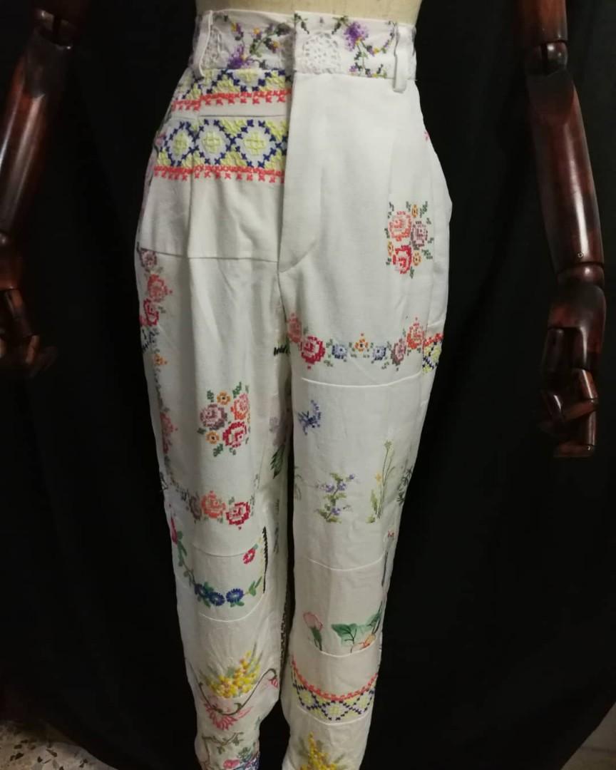 patch work pants (Category: Other Bottoms) located in Singapore. Submitted by devil_woman (Listing ID 1135105942, Image 1). Description: patch work pants 🌺⛵🏞️👖 270$🏷️💵 by Devil Woman Shop😈 in #sg Unique, one and only piece !!! for deliverly or more information please DM💌.
