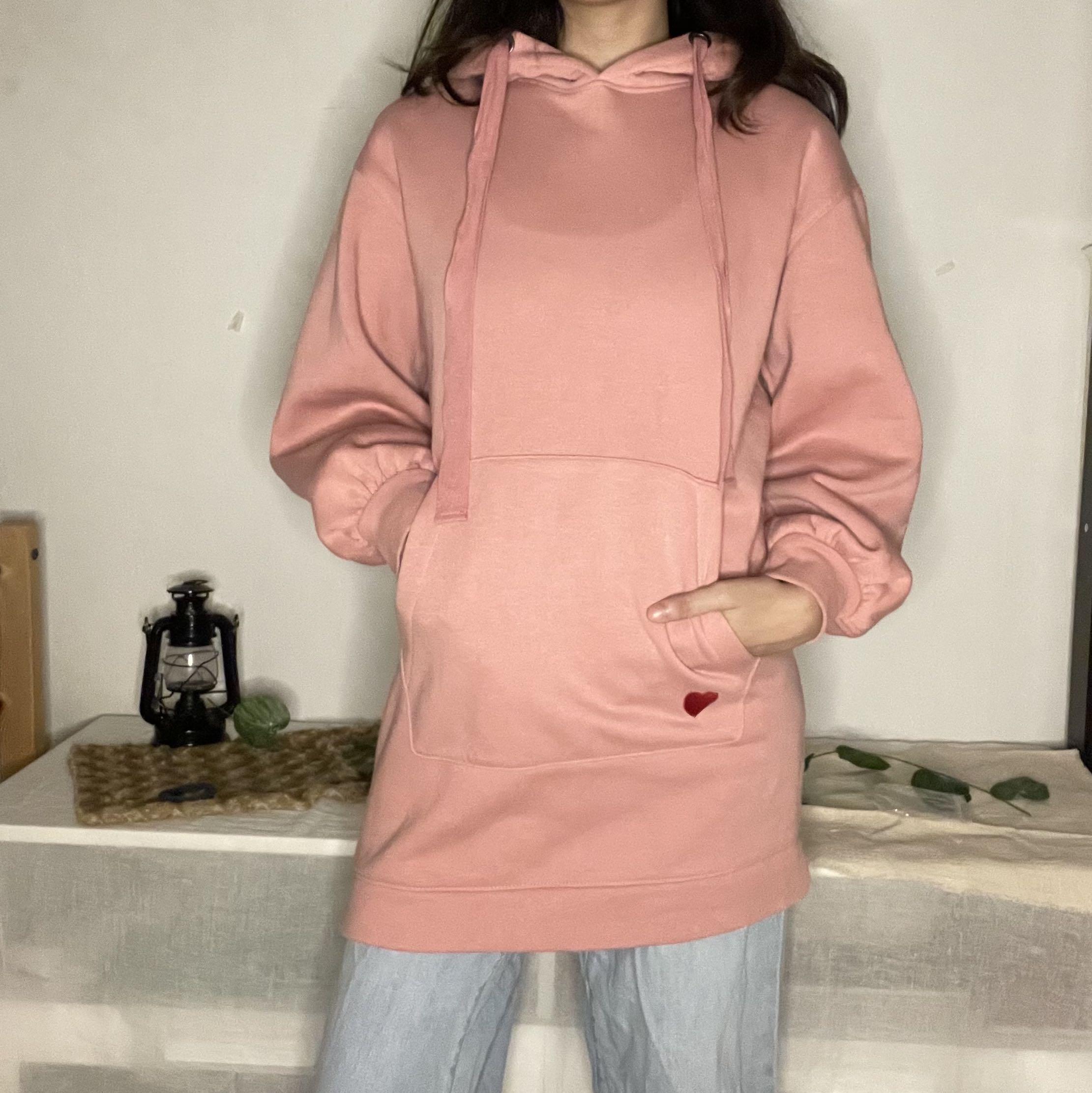 BNWT Feedback Brand Cute Pink Girl's Sz 6 Warm Windcheater Style Hoodie Top 