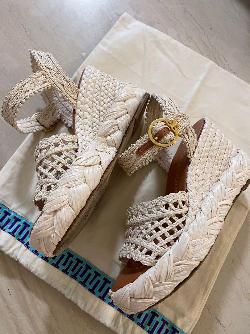 Tory wedges sale sale