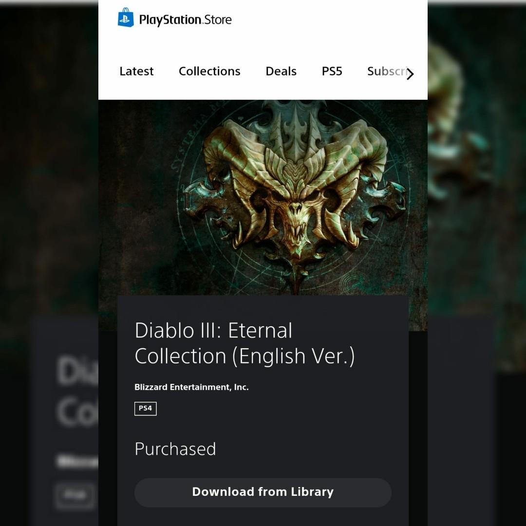 Diablo 3 ps4 2025 store