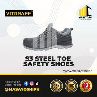 Sneakers, Vitosafe S3 Steel Toe Safety Shoes, Foot Protection, Safety Footwear, PPE, Safety Gear