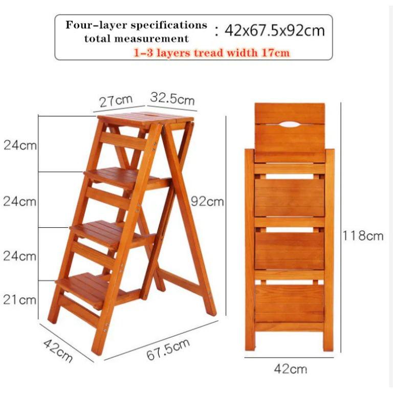 Folding best sale chair ladder