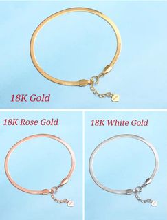 18K Gold Rose Gold White Gold Chains 收藏品 1