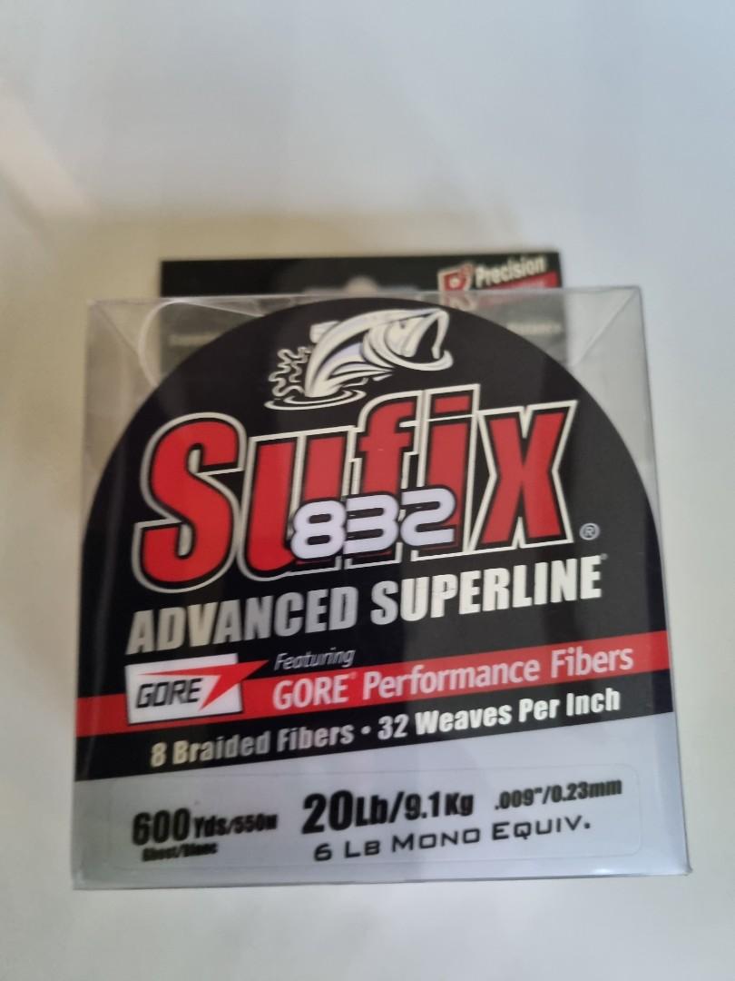 Sufix 832 600yds/550m 20LB, Sports Equipment, Fishing on Carousell