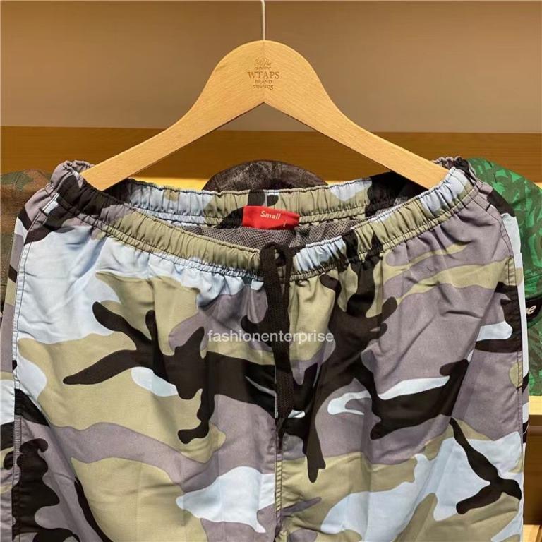 Supreme Warm Up Pant Blue Camo Men s Fashion Bottoms Trousers