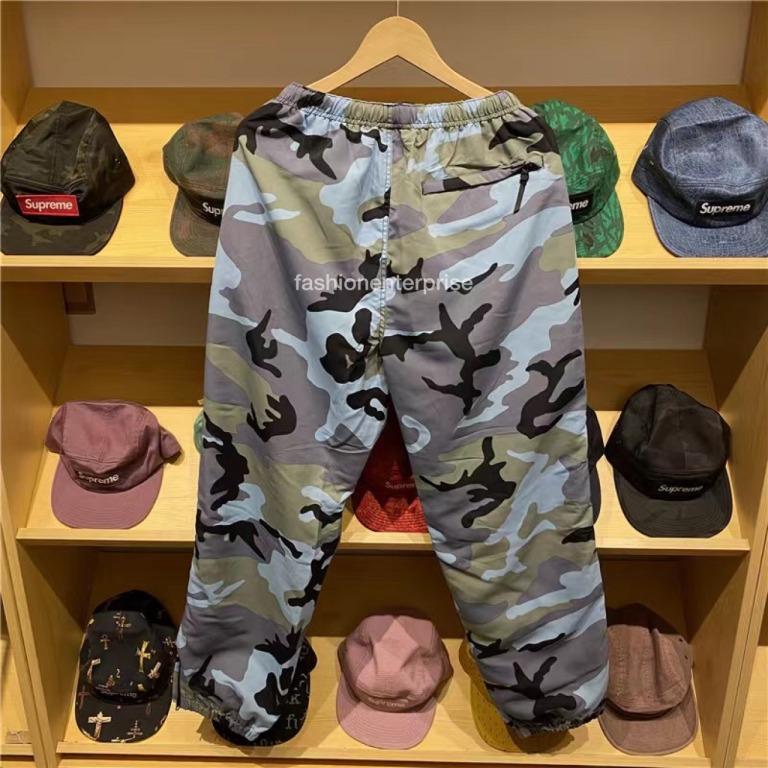 Supreme reflective camo new arrivals warm up pants