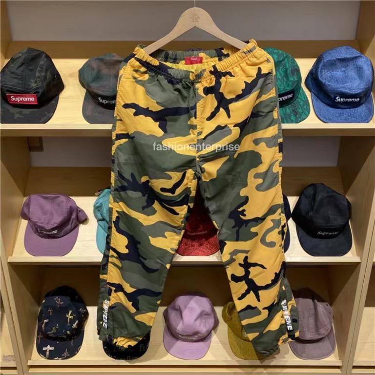 Camo warm up pants shop