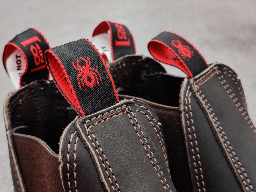 Red back new arrivals spider boots