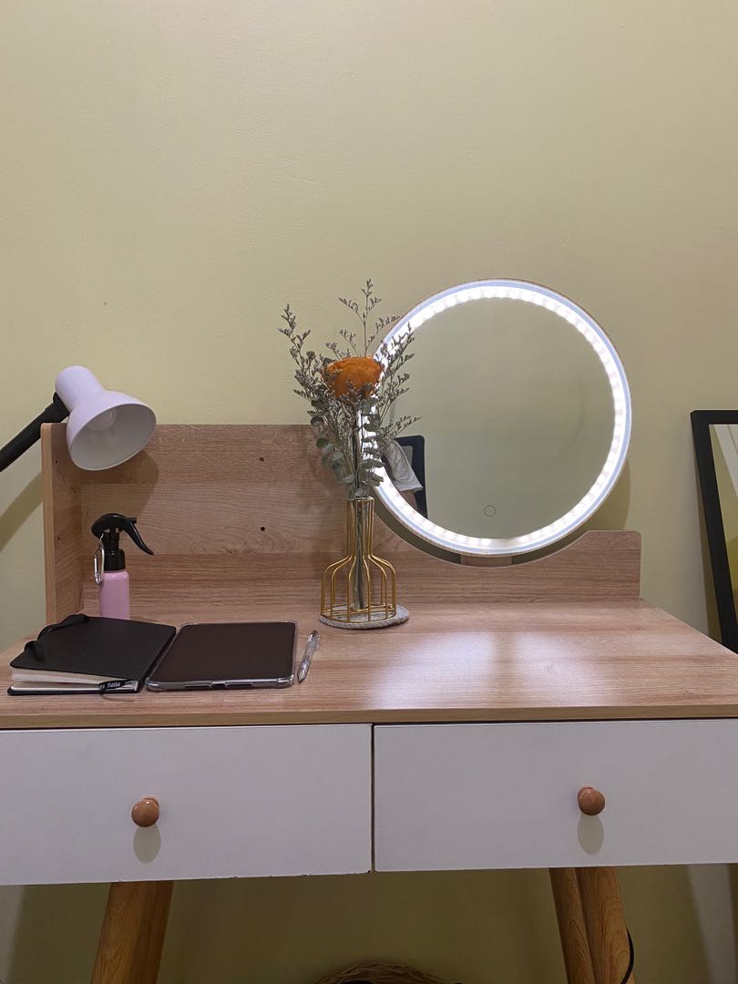 Mirror study table discount