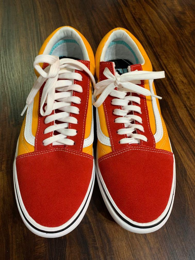 Red and orange best sale shoes