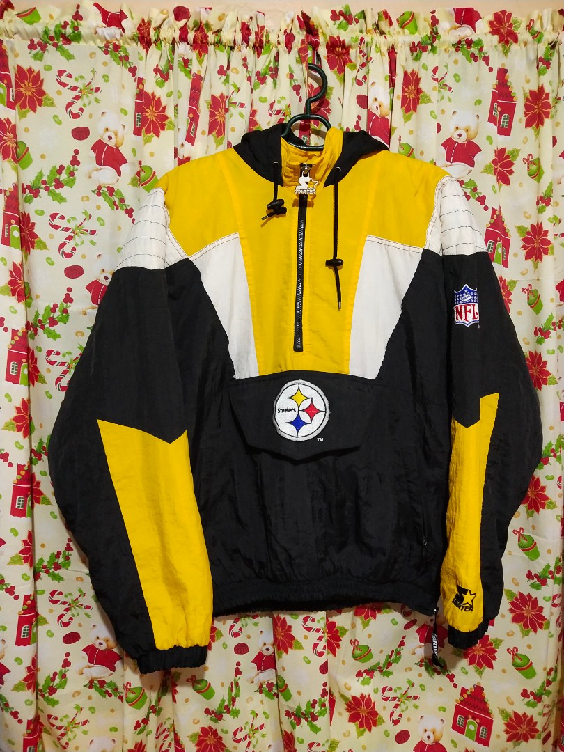 Vintage Steelers Pull Over Jacket Anorak by Starter