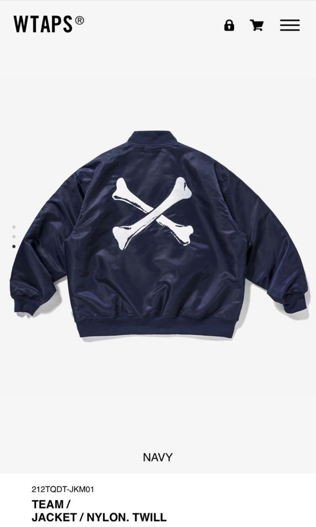 Wtaps Team Jacket Navy Size 01, 男裝, 外套及戶外衣服- Carousell