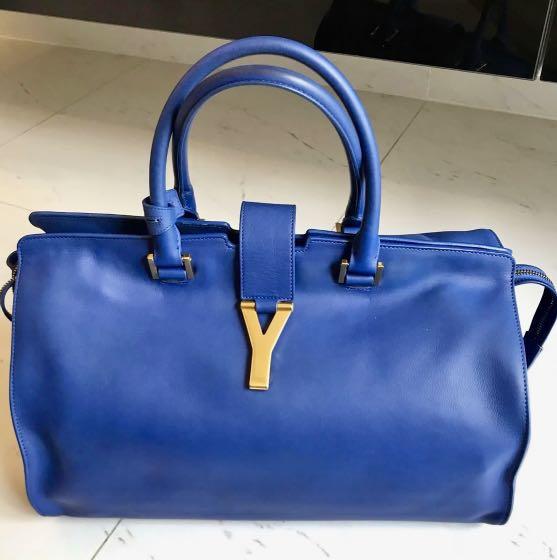 ysl royal blue bag