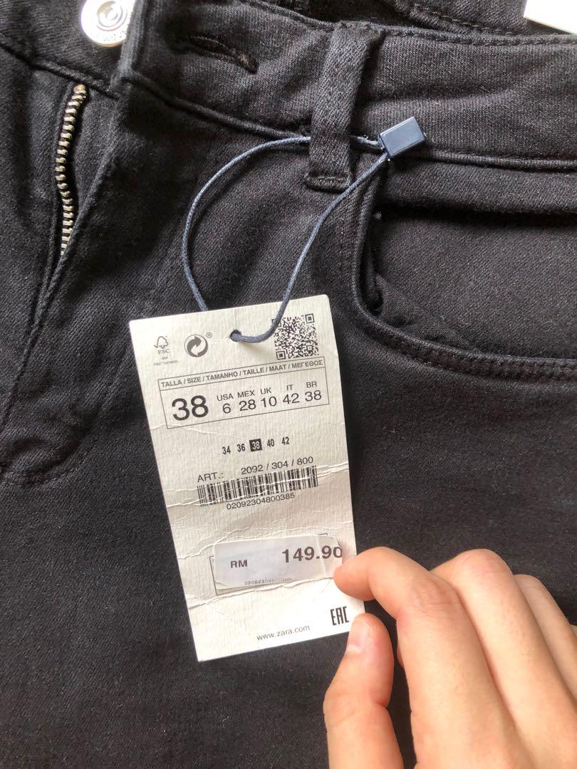 Zara Basic Black Denim Skinny Jeans Size 38, Women'S Fashion, Bottoms, Jeans  & Leggings On Carousell