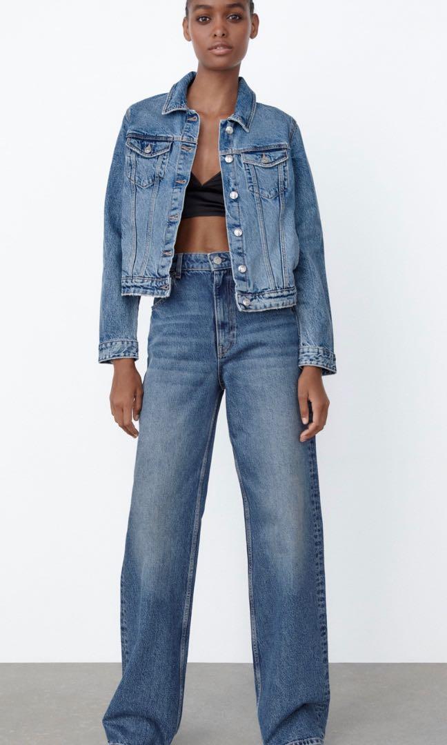 ZARA DENIM JACKET, Fesyen Wanita 