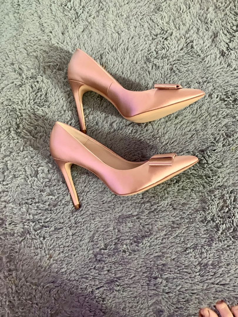 Blush Pink Satin Heels - High Heel Sandals - Lace-Up High Heels - Lulus