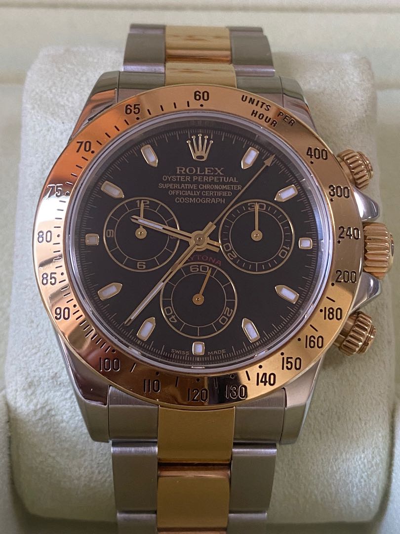2003 Rolex Daytona Yellow gold and steel, Luxury, Watches on Carousell